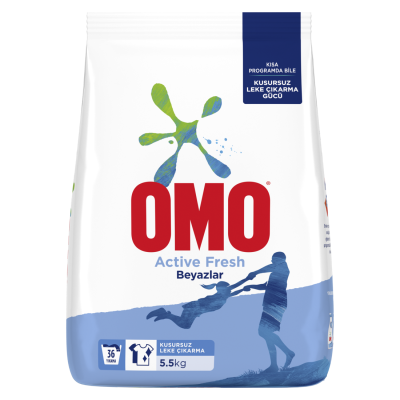 Omo Active Fresh Toz Çamaşır Deterjanı 5.5 kg