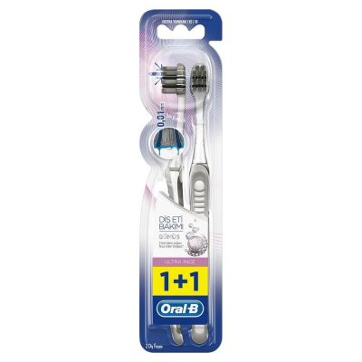 ORAL-B ULTRATHIN COMPACT SILVER 1+1*