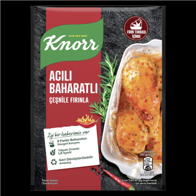 Knorr Acılı Baharatlı Fırında Tavuk Çeşnisi 31 g
