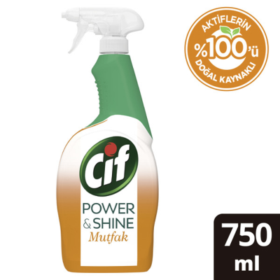 Cif Power&Shine Sprey Temizleyici Mutfak 750 ml