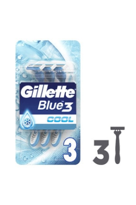 GILETTE BLUE IIl COOL 3 LU.
