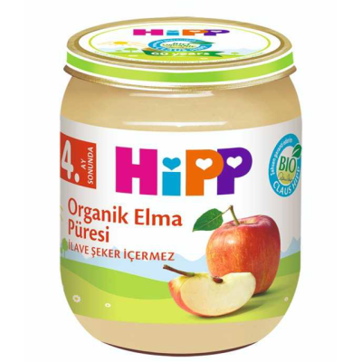 HIPP ORGANIK ELMA PURESI 125 GR