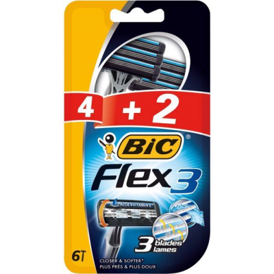 BIC FLEX 3  BLISTER 4+2 Lİ
